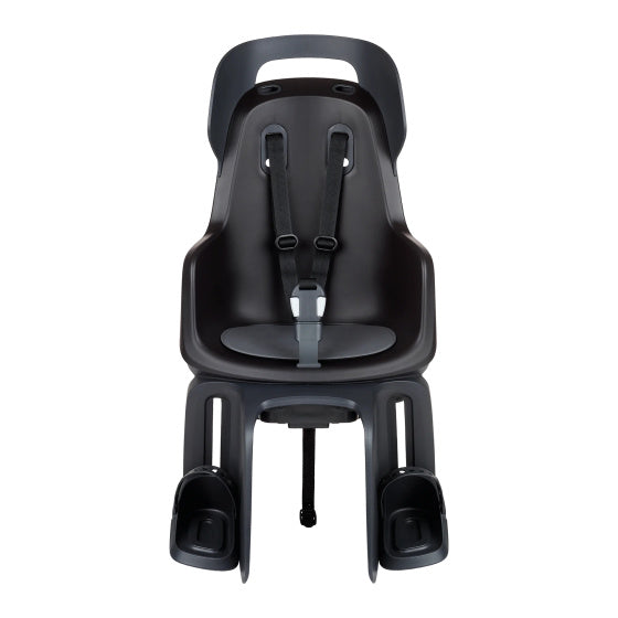 Load image into Gallery viewer, Kinderzitje achter Bobike Go Maxi RS met dragerbevestiging (CFS) en slaapstand - urban zwart

