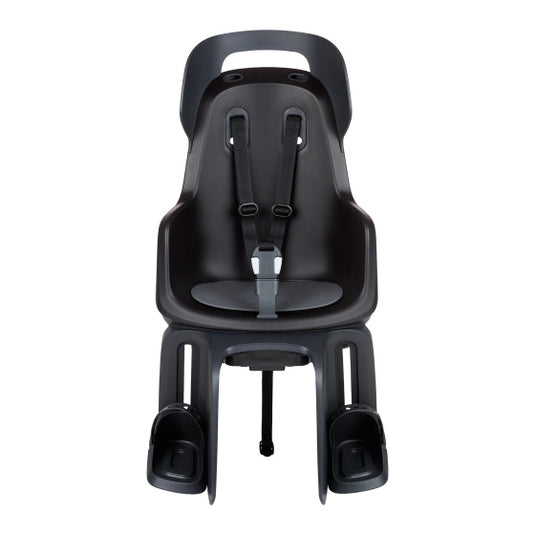 Kinderzitje achter Bobike Go Maxi RS met dragerbevestiging (CFS) en slaapstand - urban zwart