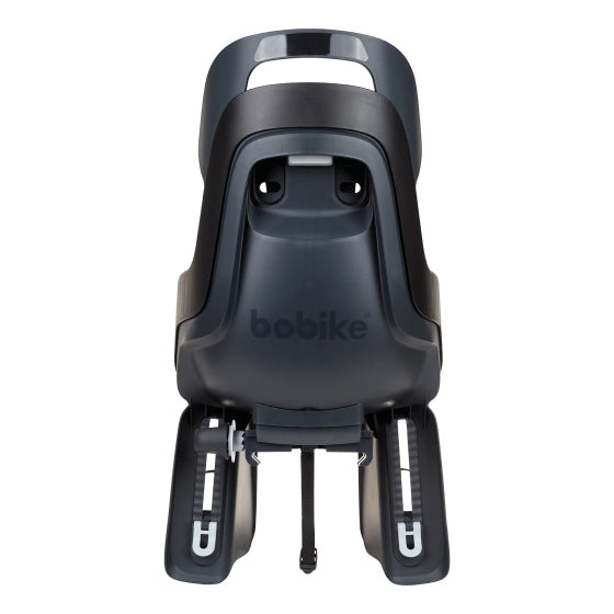 Load image into Gallery viewer, Kinderzitje achter Bobike Go Maxi RS met dragerbevestiging (CFS) en slaapstand - urban zwart

