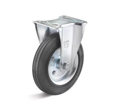 Torwegge bokwiel rubber ø200 stalen kern