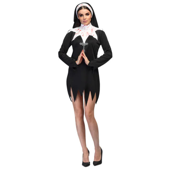 Load image into Gallery viewer, Boland Bloody non kostuum dames zwart wit maat 40 42 (M)

