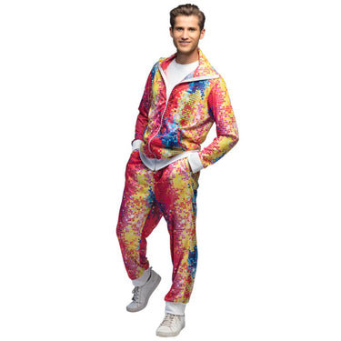 Boland Disco dude trainingspak heren multicolor maat XL