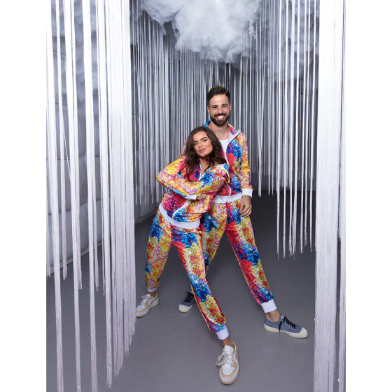 Load image into Gallery viewer, Boland Disco dude trainingspak heren multicolor maat XL
