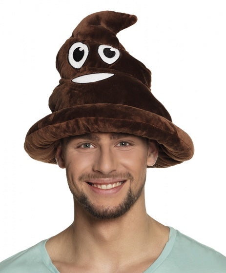 Load image into Gallery viewer, Boland Hoed poep emoticon unisex 30 cm bruin
