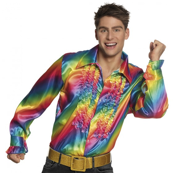 Load image into Gallery viewer, Boland St. Party Shirt Regenboog maat XL

