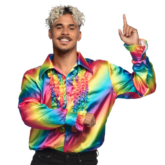 Load image into Gallery viewer, Boland St. Party Shirt Regenboog maat XL
