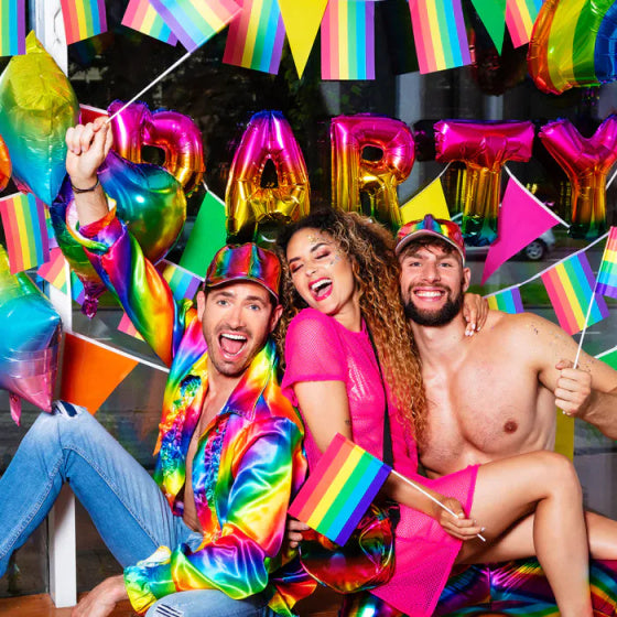 Load image into Gallery viewer, Boland St. Party Shirt Regenboog maat XL
