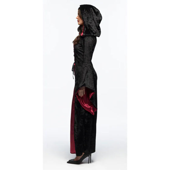 Load image into Gallery viewer, Boland Vampire mistress kostuum dames zwart.rood maat 36 38 (S)
