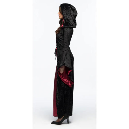 Boland Vampire mistress kostuum dames zwart.rood maat 36 38 (S)