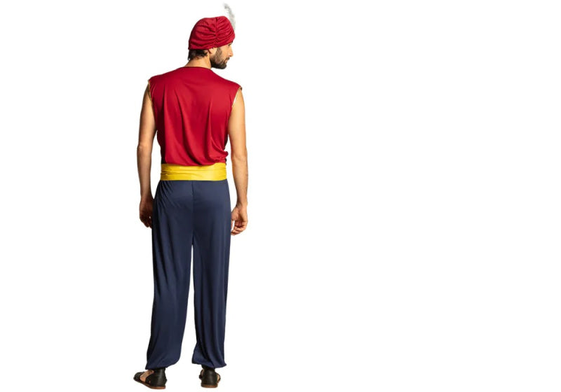 Load image into Gallery viewer, Boland Verkleedpak Aziz Heren Donkerblauw Rood Maat M L

