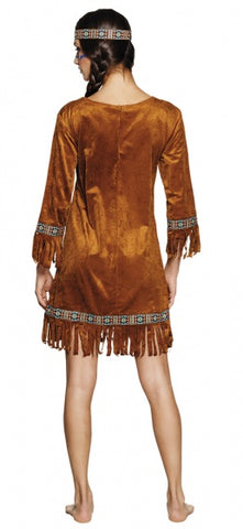 Young Deer Indiaan Kostuum Dames Bruin maat 40 42