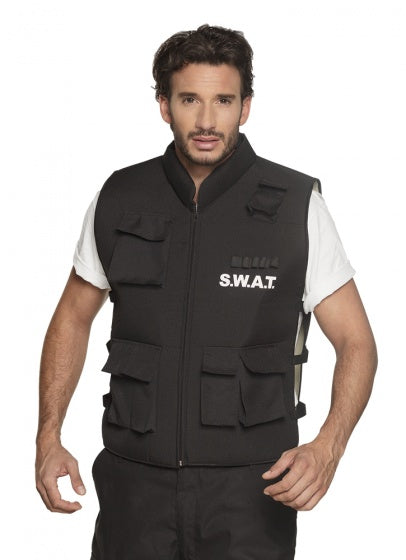 Load image into Gallery viewer, Boland Verkleedpak Swat-Officier Heren Zwart Maat L XL
