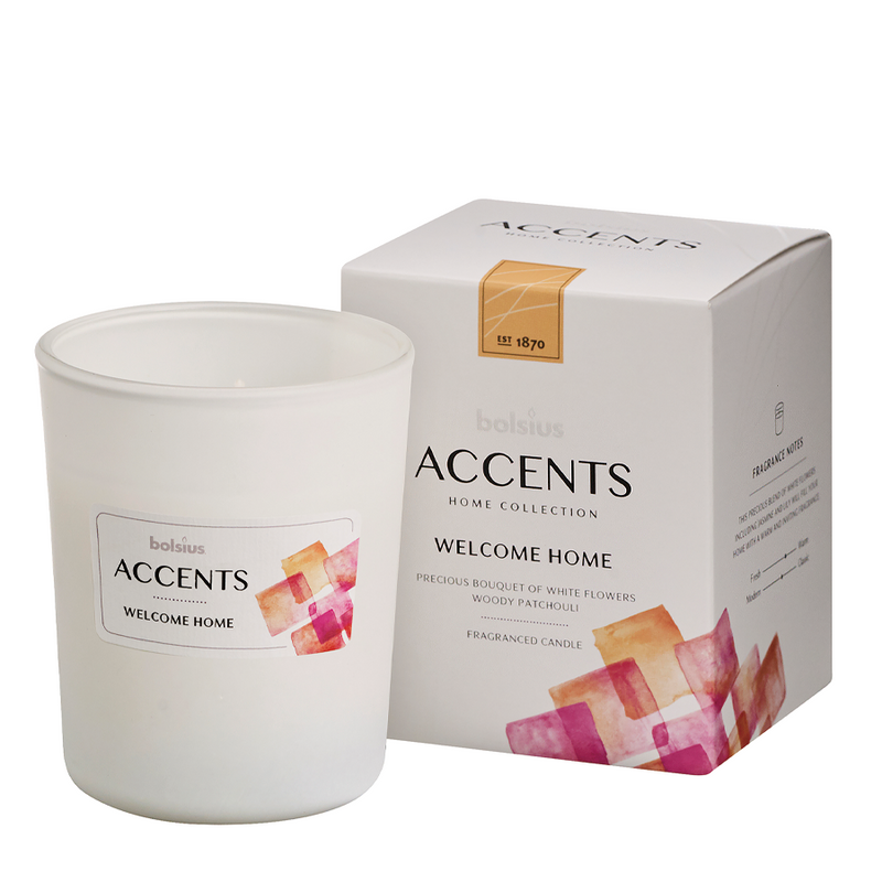 ギャラリービューアに画像をロードする, Bolsius geurglas accents welcome home 92 76mm

