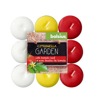Bolsius geurtheelicht citronella garden 18 stuks