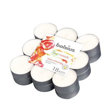 Bolsius geurtheelicht true moods new energy 18 stuks