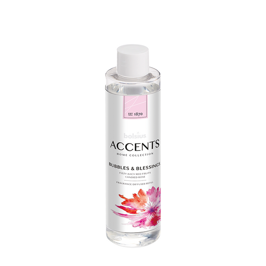 Bolsius geurverspreider accents bubbles blessings refill 200ml
