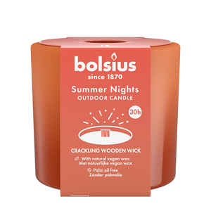 Bolsius outdoor glas summer nights terracotta 62 106mm