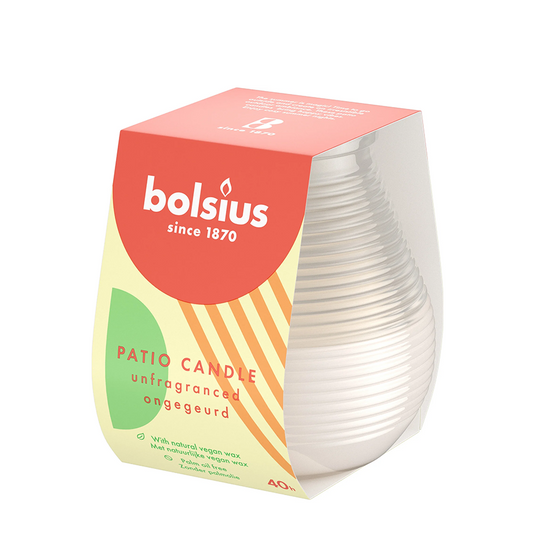 Bolsius outdoor patiolight melkwit 94 91mm