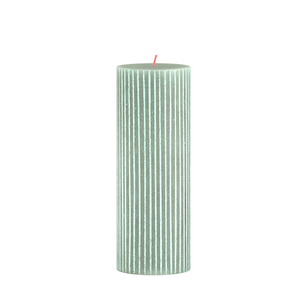 Bolsius rustieke stompkaars silhouette sunny edition jade green 190 68mm