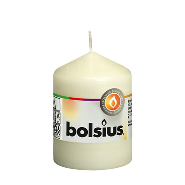 Bolsius stompkaars ivoor 80 58mm