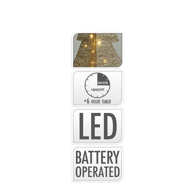 Laden Sie das Bild in Galerie -Viewer, Boom vouwbaar goud led 20 leds 50cm

