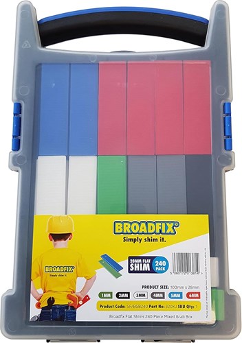 Enzo boradfix afstandhouders | 100x28 mm | 1-6 mm plat | 240 stuks - bgb240