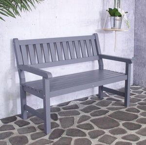 Sens tuinbank bordeaux 2-seater vurenhout 125x70x92cm grijs