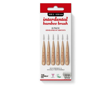 The humble co. interdental borsteltje 6 st - rood - 0.50 mm