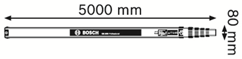 Load image into Gallery viewer, Bosch accessoires meetlat gr 500 professional | bouwlasermeetlat - 0601094300

