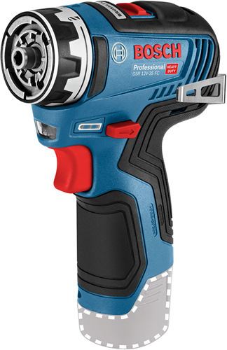 Bosch blauw gsr 12v-35 fc accu boorschroevendraaier + opzetstukken | zonder accu's en lader | in l-boxx - 06019h3003