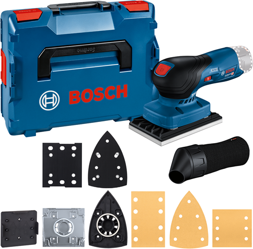 Load image into Gallery viewer, Bosch blauw gss 12v-13 | accu vlakschuurmachine | 12v | zonder accu's en lader | incl. accessoireset | in l-boxx 136 - 06019l0001
