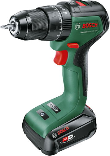 Afbeelding laden in galerijviewer, Bosch universalimpact 18v-60 - accuklopboorschroevendraaier - met 18 v li-ion accu (2.0 ah) en lader
