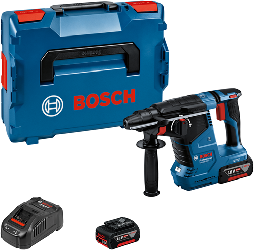 ギャラリービューアに画像をロードする, Bosch accu boorhamer gbh 18v-24 c 2x 5.0 ah accu + lader in l-b...

