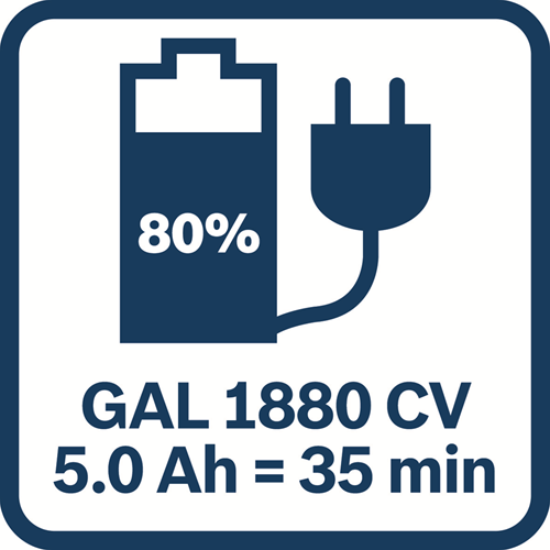 Load image into Gallery viewer, Bosch blauw 18v starterset met 2 accu's gba 18v 5.0ah + lader gal 1880 cv - 1600a00b8j
