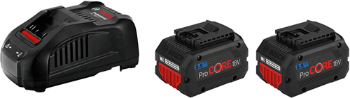 ギャラリービューアに画像をロードする, Bosch blauw 18v starterset met 2 accu's procore18v 5.5ah + lader gal 1880 cv - 1600a0214c
