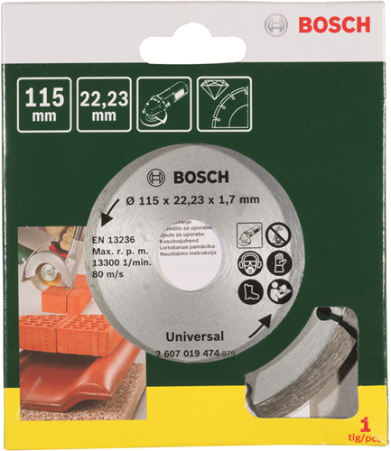 Load image into Gallery viewer, Bosch accessoires diamantdoorslijpschijf voor bouwmateriaal, 115 mm - 2607019474
