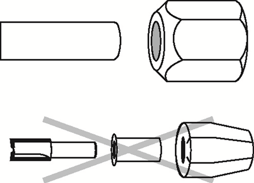 Bosch accessoires spantang 6 mm, 24 mm 1st - 2608570103