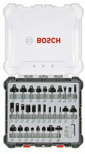 Bosch professional 30-delige frezenset met 6mm schacht - 2607017474