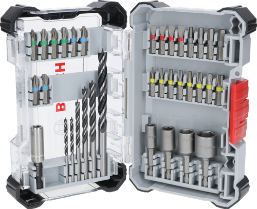 Bosch accessoires 35-delige set boor en schroefbit mixed for wood (displayvariant) - 2607017725