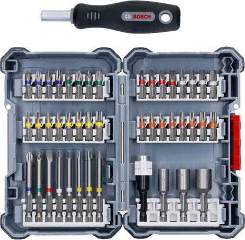 Load image into Gallery viewer, Bosch accessoires 44+1 delige schroefbitset en doppen in cassette - 2607017692
