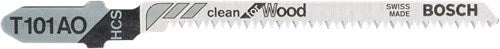 Bosch accessoires 5x clean voor hout decoupeerzaagblad t101ao - 2608630031