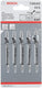 Bosch accessoires 5x clean voor hout decoupeerzaagblad t101ao - 2608630031