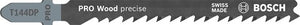 Bosch accessoires 5x precision voor hout decoupeerzaagblad t144dp - 2608633a35