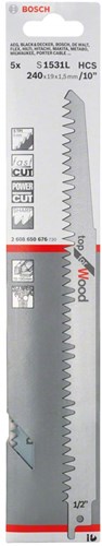 Load image into Gallery viewer, Bosch accessoires 5x reciprozaagblad voor hout s1531l - 2608650676
