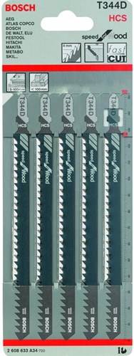 Load image into Gallery viewer, Bosch accessoires 5x speed voor hout decoupeerzaagblad t344d - 2608633a34
