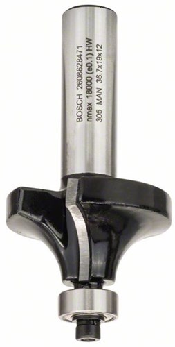 Load image into Gallery viewer, Bosch accessoires afrondprofielfrezen 12 mm, r1 12 mm, l 19 mm, g 70 mm 1st - 2608628471
