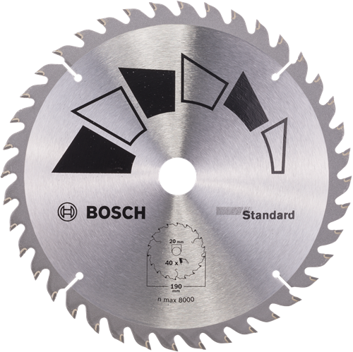Chargez l'image dans la visionneuse de la galerie, Bosch accessoires cirkelzaagblad basic 190x22x20 16,t40 - 2609256819
