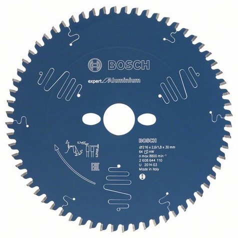 Load image into Gallery viewer, Bosch accessoires cirkelzaagblad expert for aluminium 216x30x2.6 1.8x64t - 2608644110
