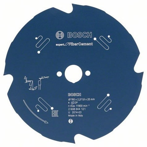 Load image into Gallery viewer, Bosch accessoires cirkelzaagblad expert for fiber cement 160x20x2.2 1.6x4t - 2608644121
