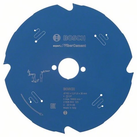 Bosch accessoires cirkelzaagblad expert for fiber cement 190x30x2.2 1.6x4 - 2608644125